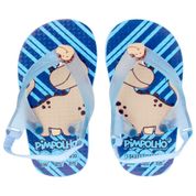 Sandália Praiana Baby Azul Dinossauro Menino Pimpolho