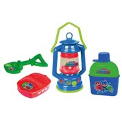 PJ MASKS CAMPING KIT COM LAMPIAO E CANTIL