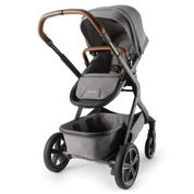 Carrinho de Bebê Nuna Demi Grow Cinza Mescla Oxford