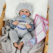 Bebe Reborn Menino - Oliver 45 cm Corpo 100% Vinil