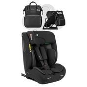 CADEIRA DE CARRO I-FLIT ISOFIX BLACK 9 A 36 KG E BOLSA MATERNIDADE LUXO SIENA - KIKKA BOO