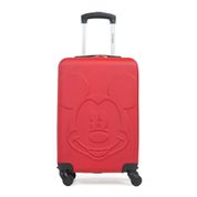 Mala de Bordo Abs 4 Rodas Mickey  3D Vermelha