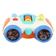 Binóculo Musical com Luzes Azul Escuro - BBR Toys