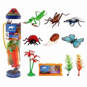 Brinquedo Coleção Bichos Miniaturas Colecionáveis Tubo Animal Planet +3