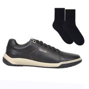Kit Sapatênis Ferracini Neon Dubay Masculino + Par de Meia