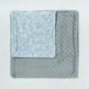 Cobertor Hug Fleece Dots Fun Linha Sonhe Alto Cinza