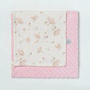 Cobertor Hug Fleece Dots Fun Linha Cerejeira Rosa