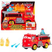 Caminhão dos Bombeiros Ruivo e Guido - Carros Disney Pixar - Race & Rescue - Mattel