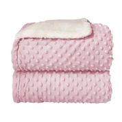 Cobertor Hug Fluffly Dots Rosa
