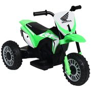 MOTO ELETRICA INFANTIL 3 RODAS CRF 450R HONDA 6V VERDE - BELFIX