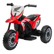 MOTO ELETRICA INFANTIL 3 RODAS CRF 450R HONDA 6V VERMELHO - BELFIX