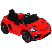 CARRO ELETRICO INFANTIL PORCHE SPYDER 718 12V VERMELHO - BELFIX