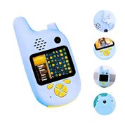 Walkie Talkie Infantil Azul Com Câmera Digital Para Crianças