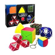 Kit Serie 6 Cubos Mágico Profissional Brinquedo Colecionável