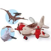 Avião Dino Flying Usual Brinquedos Acompanha Dinossauro