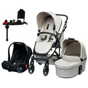 CARRINHO DE BEBE COMO 4 POWDER COM MOISES + BOLSA + BEBE CONFORTO E BASE - ABC DESIGN