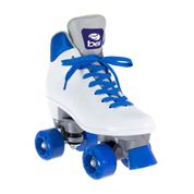 Patins Quad Retrô Basic Branco & Azul Bel