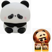 Luminária Abajur Led de Mesa Silicone Panda Sentado com USB