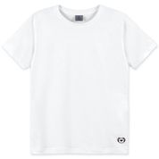 Camiseta Manga Curta Tigor T Tigre Lisa Branco
