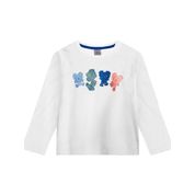 Camiseta Manga Longa Tigor T Tigre Baby Happy Branco
