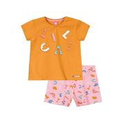 Conjunto Curto Lilica Ripilica Blusa e Short Colorido